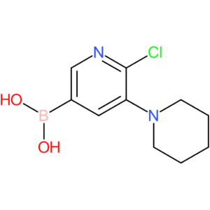 6-chloro-5-(piperidino)pyridine-3-boronic acid