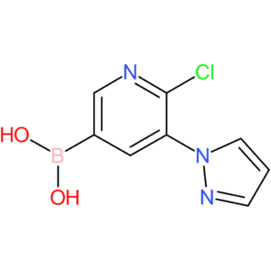 6-chloro-5-(1h-pyrazol-1-yl)pyridine-3-boronic acid