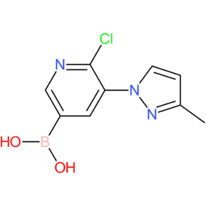 6-chloro-5-(3-methyl-1h-pyrazol-1-yl)pyridine-3-boronic acid