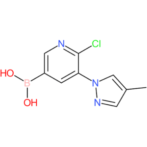 6-chloro-5-(4-methyl-1h-pyrazol-1-yl)pyridine-3-boronic acid