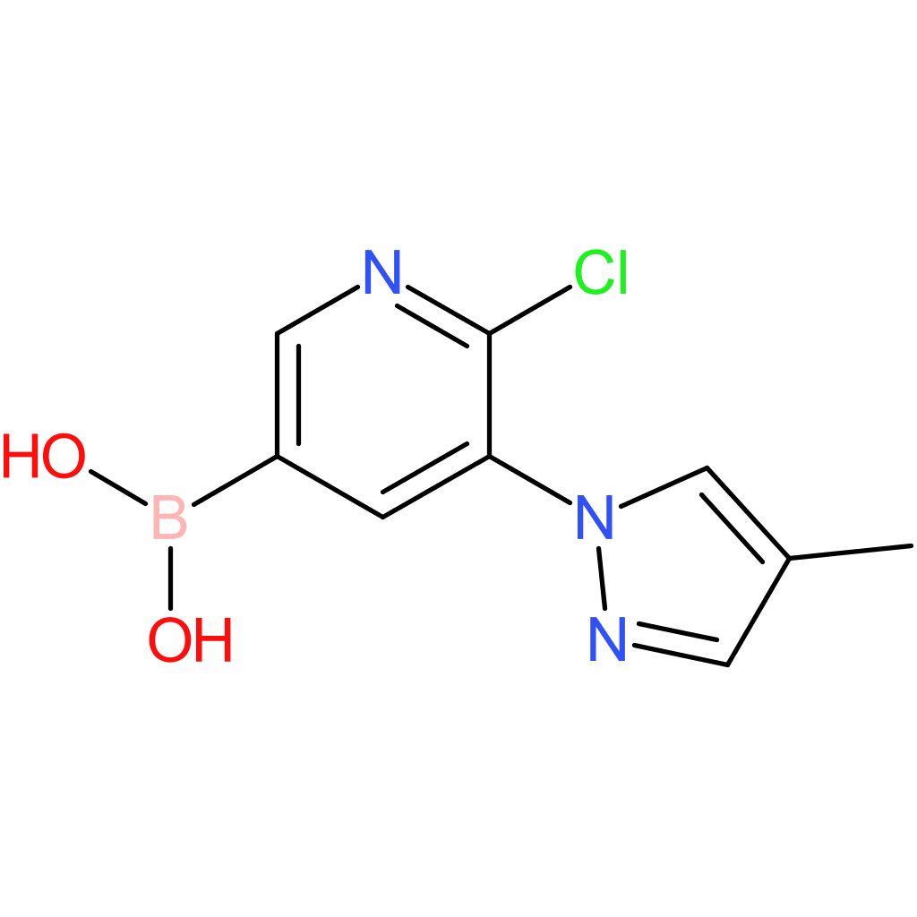 6-chloro-5-(4-methyl-1h-pyrazol-1-yl)pyridine-3-boronic acid