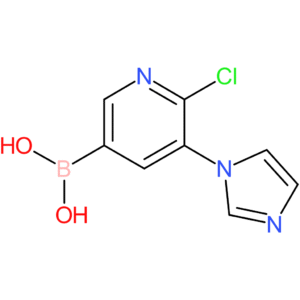 6-chloro-5-(imidazol-1-yl)pyridine-3-boronic acid