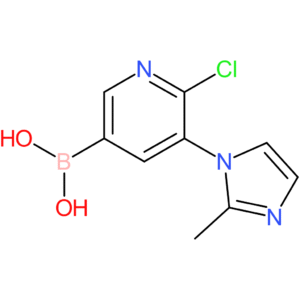 6-chloro-5-(2-methylimidazol-1-yl)pyridine-3-boronic acid