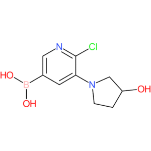 6-chloro-5-(3-hydroxypyrrolidin-1-yl)pyridine-3-boronic acid