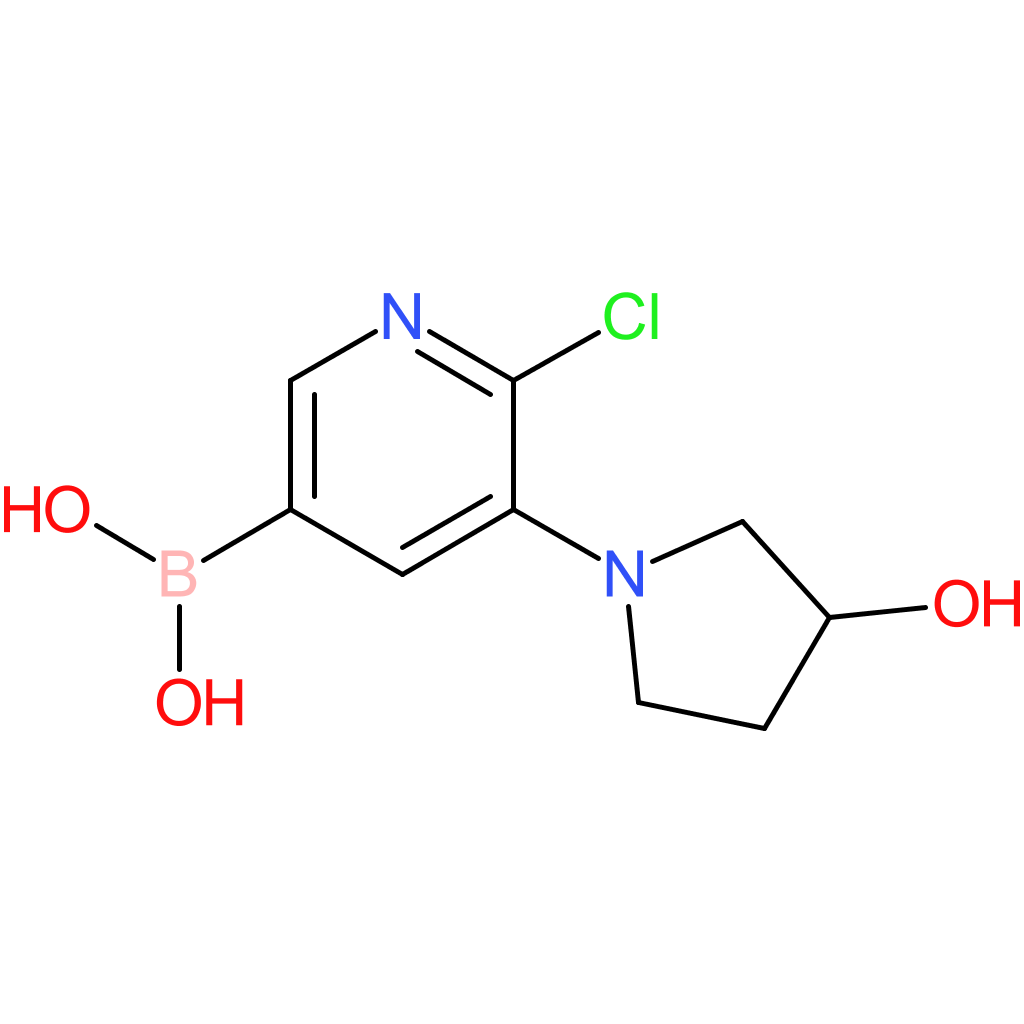 6-chloro-5-(3-hydroxypyrrolidin-1-yl)pyridine-3-boronic acid