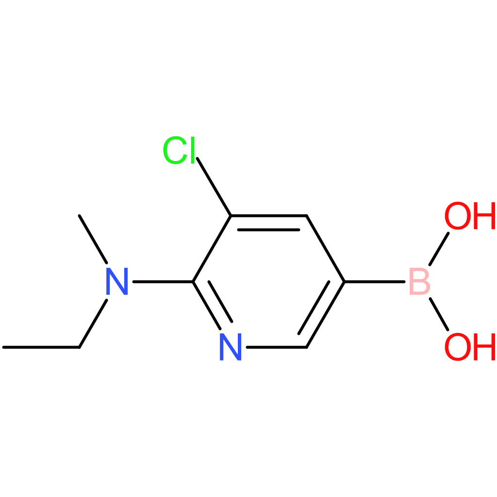 5-chloro-6-methylethylaminopyridine-3-boronic acid