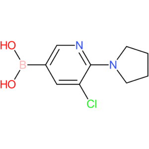 (5-chloro-6-(pyrrolidin-1-yl)pyridin-3-yl)boronic acid