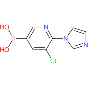 5-chloro-6-(imidazol-1-yl)pyridine-3-boronic acid