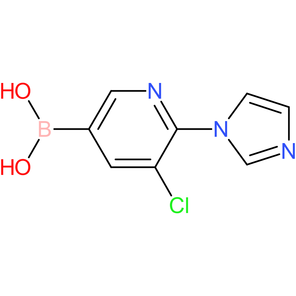 5-chloro-6-(imidazol-1-yl)pyridine-3-boronic acid