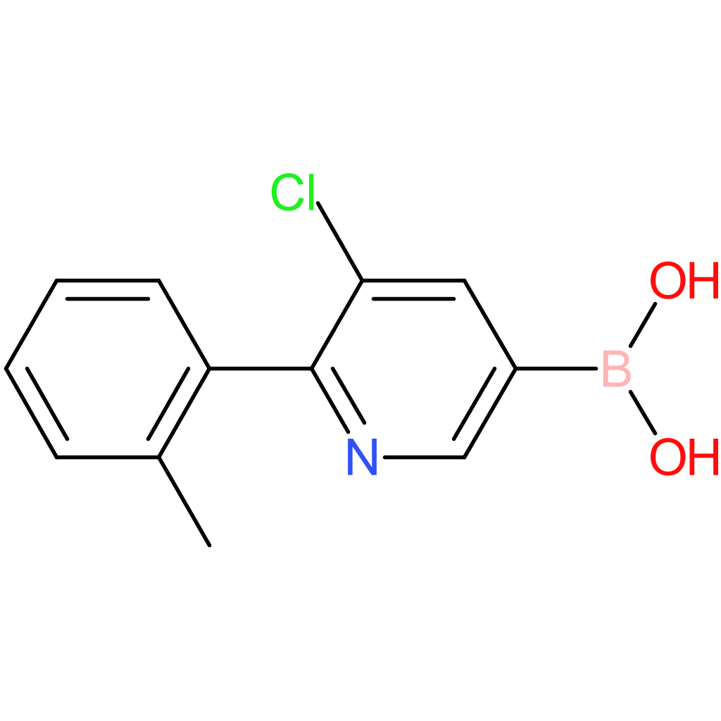 5-chloro-6-(2-tolyl)pyridine-3-boronic acid