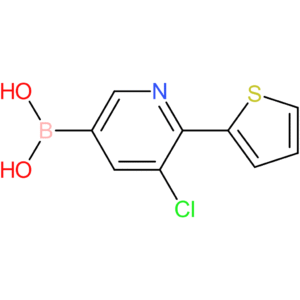 5-chloro-6-(2-thienyl)pyridine-3-boronic acid