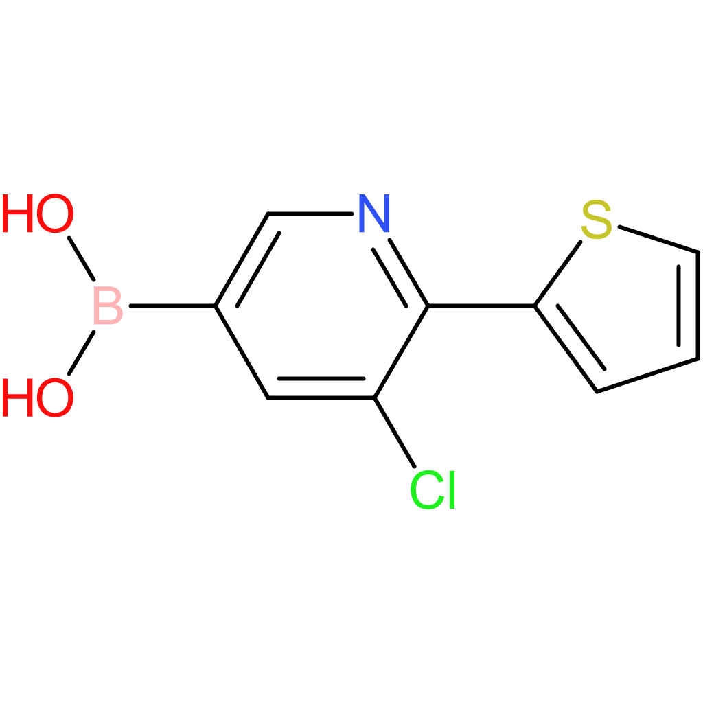 5-chloro-6-(2-thienyl)pyridine-3-boronic acid