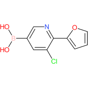 5-chloro-6-(2-furyl)pyridine-3-boronic acid