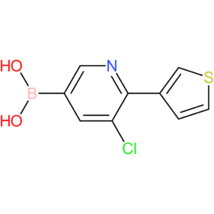 5-chloro-6-(3-thienyl)pyridine-3-boronic acid