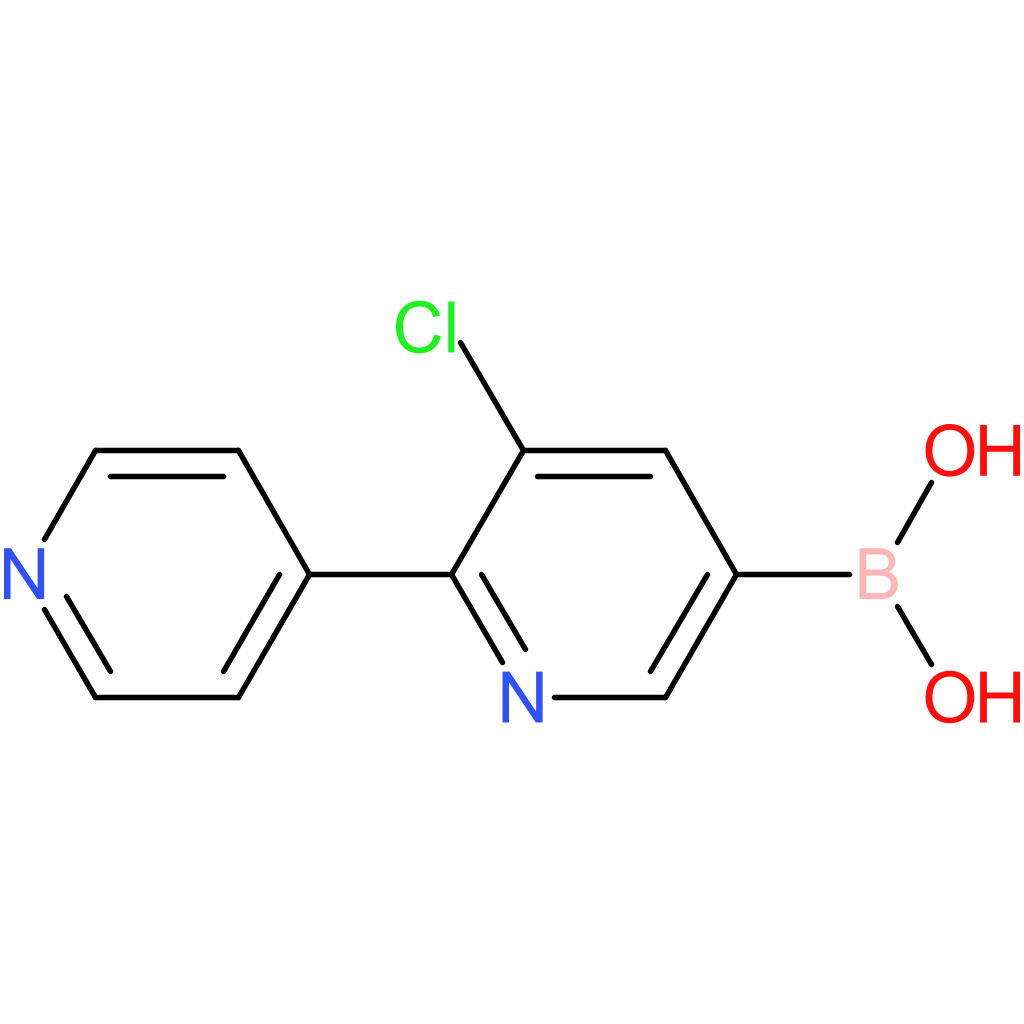 5-chloro-6-(pyridin-4-yl)pyridine-3-boronic acid