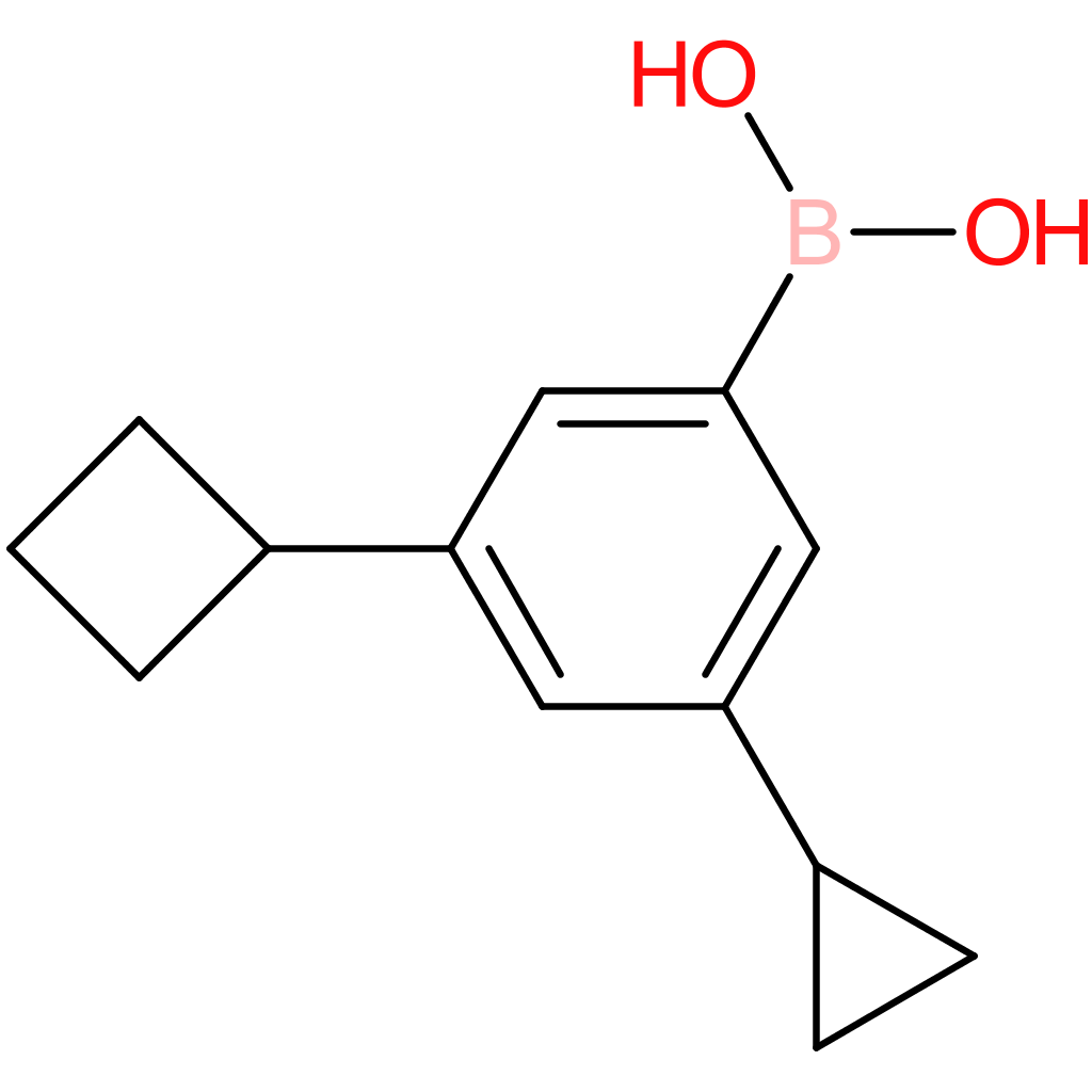 3-cyclopropyl-5-(cyclobutyl)phenylboronic acid