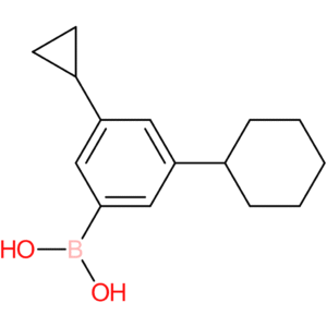 3-cyclopropyl-5-(cyclohexyl)phenylboronic acid