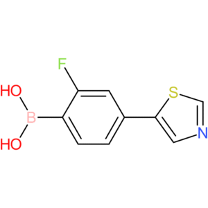 2-fluoro-4-(thiazol-5-yl)phenylboronic acid