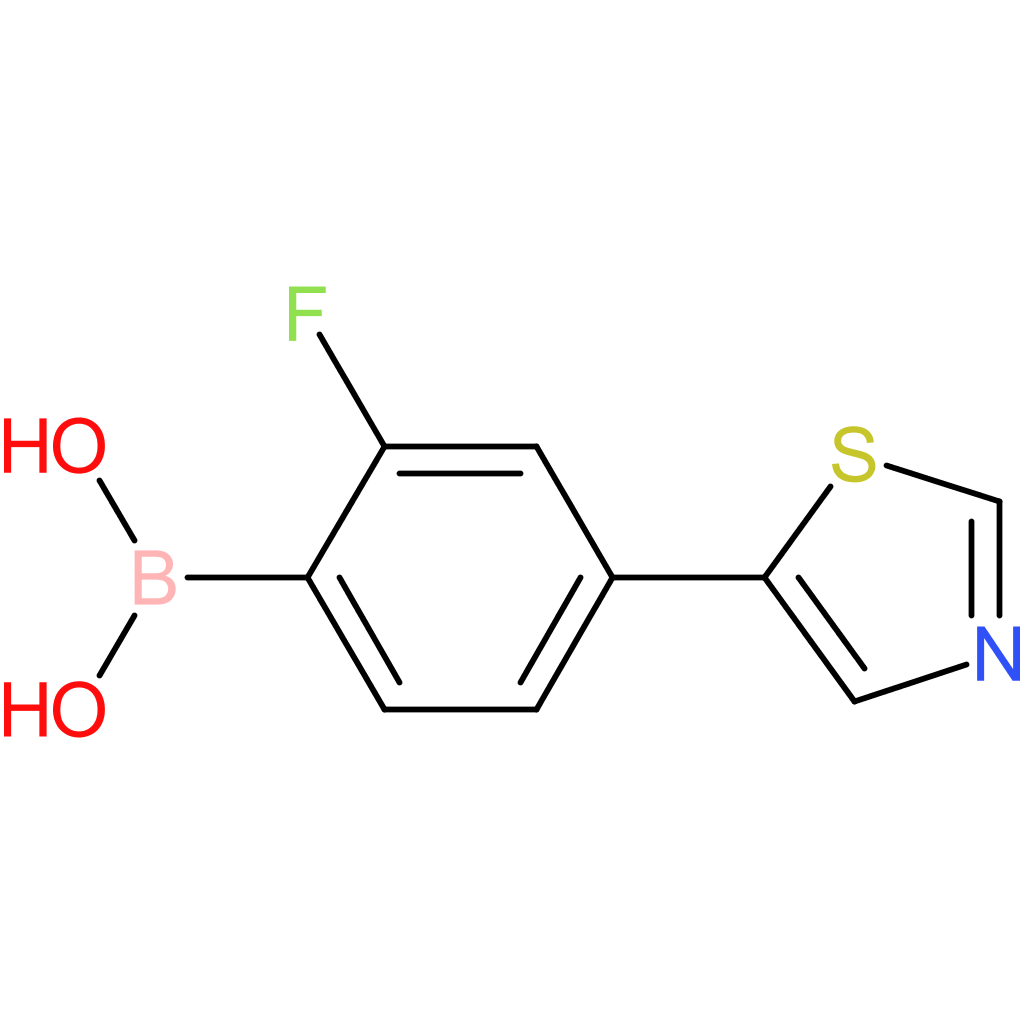 2-fluoro-4-(thiazol-5-yl)phenylboronic acid