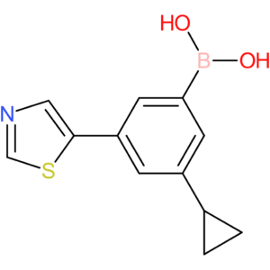 3-cyclopropyl-5-(thiazol-5-yl)phenylboronic acid
