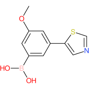 3-methoxy-5-(thiazol-5-yl)phenylboronic acid