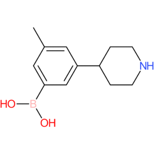3-methyl-5-(piperidin-4-yl)phenylboronic acid