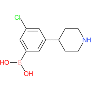 3-chloro-5-(piperidin-4-yl)phenylboronic acid