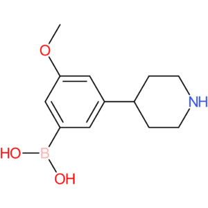 3-methoxy-5-(piperidin-4-yl)phenylboronic acid