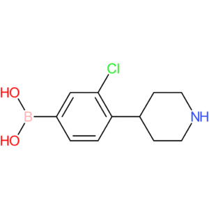 4-(piperidin-4-yl)-3-chlorophenylboronic acid