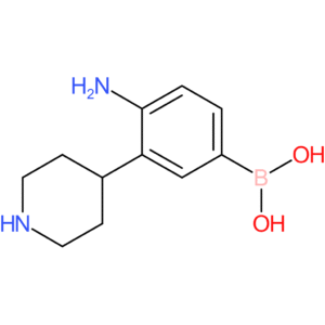 3-(piperidin-4-yl)-4-aminophenylboronic acid