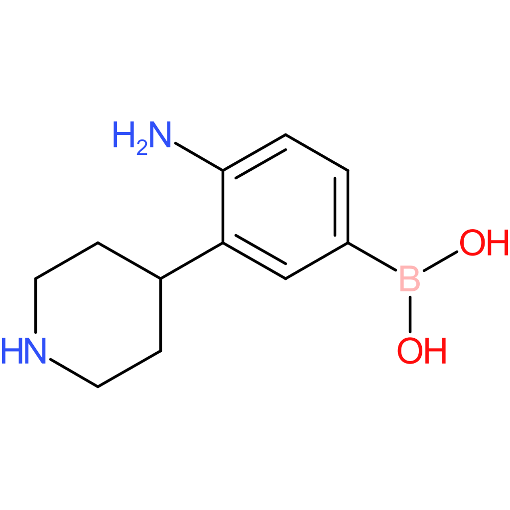3-(piperidin-4-yl)-4-aminophenylboronic acid