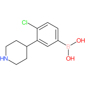 3-(piperidin-4-yl)-4-chlorophenylboronic acid