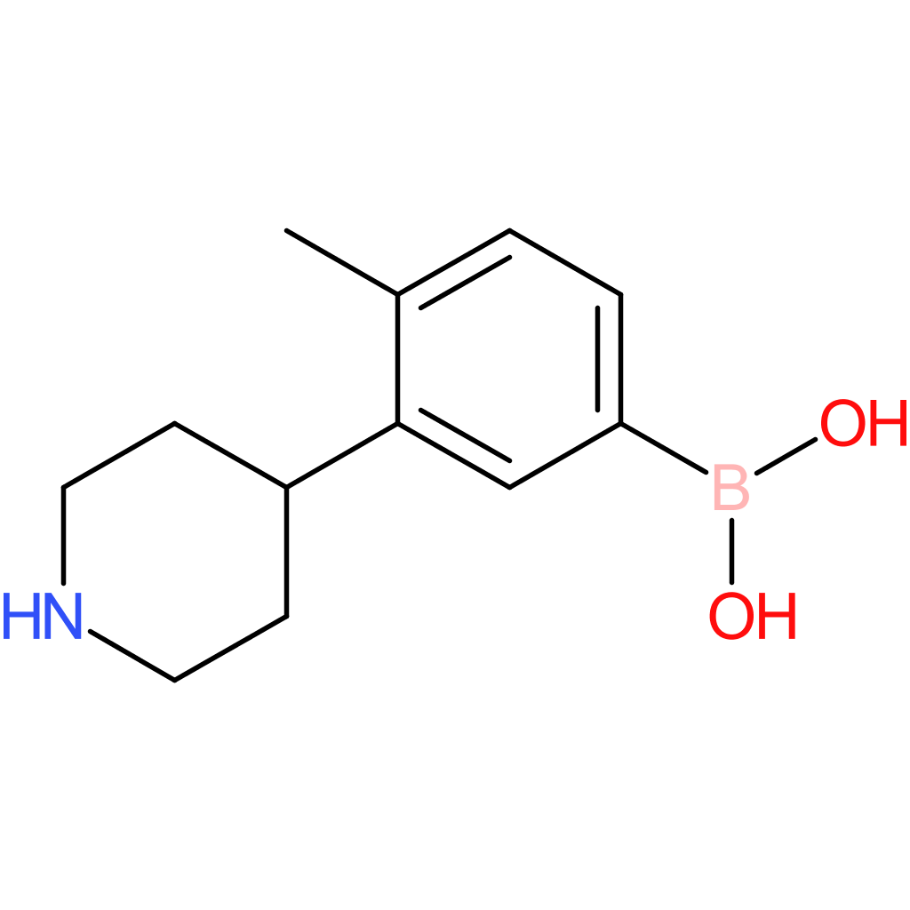 3-(piperidin-4-yl)-4-methylphenylboronic acid