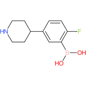 5-(piperidin-4-yl)-2-fluorophenylboronic acid