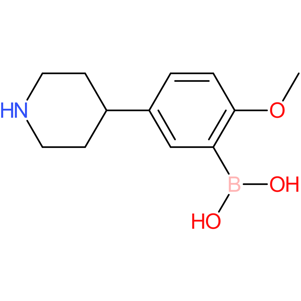 5-(piperidin-4-yl)-2-methoxyphenylboronic acid