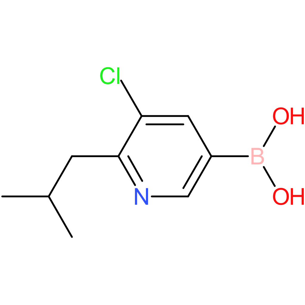 5-chloro-6-(iso-butyl)pyridine-3-boronic acid