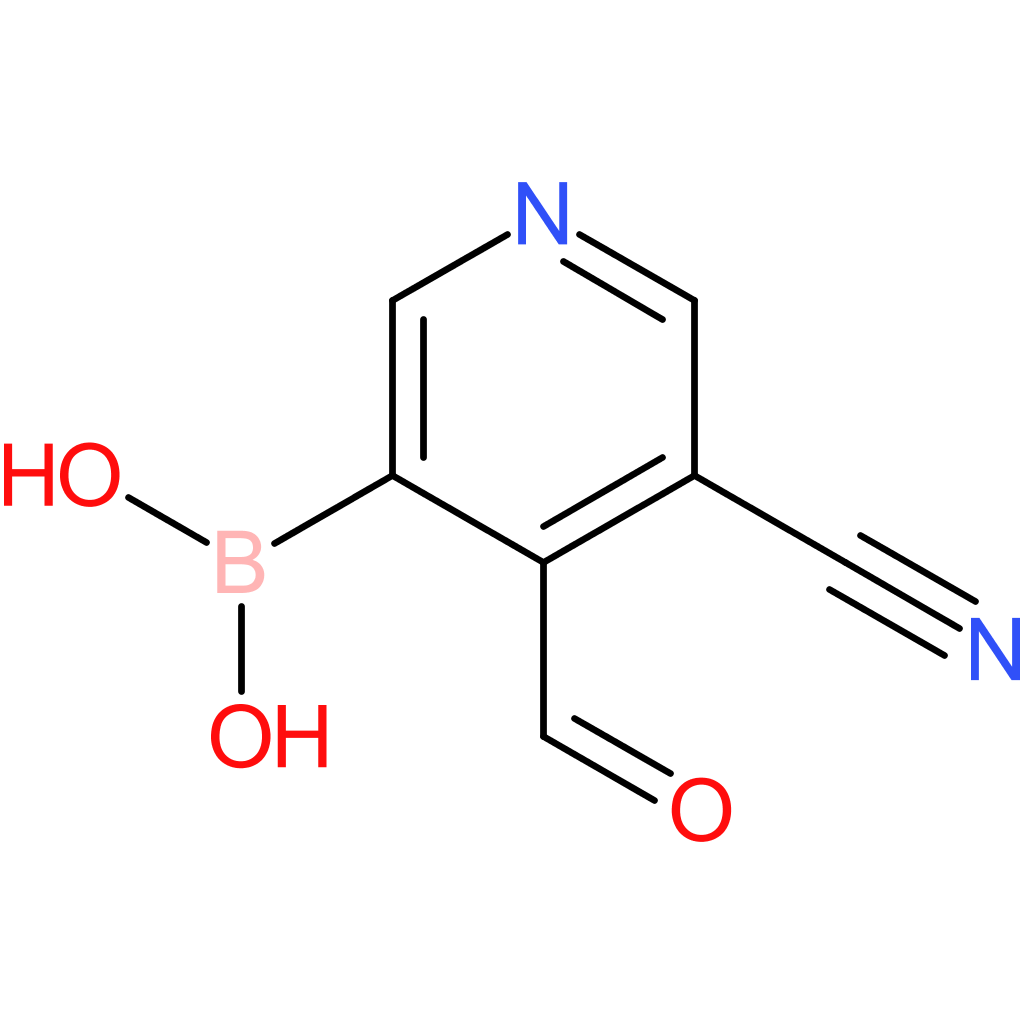 (5-cyano-4-formylpyridin-3-yl)boronic acid