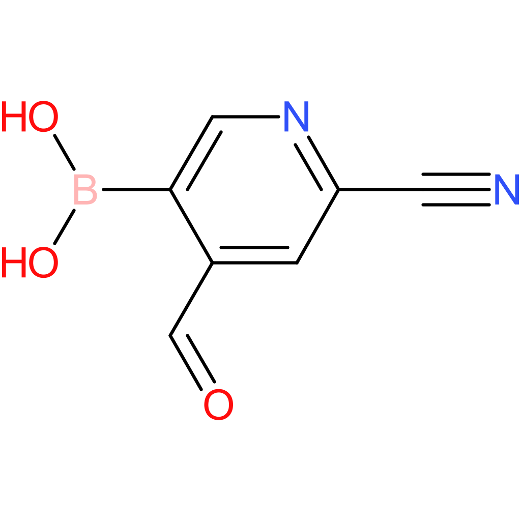 (6-cyano-4-formylpyridin-3-yl)boronic acid