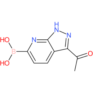 (3-acetyl-1h-pyrazolo[3,4-b]pyridin-6-yl)boronic acid