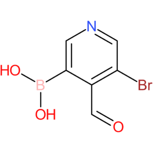 (5-bromo-4-formylpyridin-3-yl)boronic acid