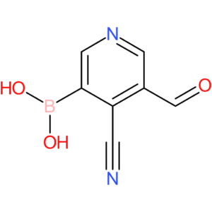 (4-cyano-5-formylpyridin-3-yl)boronic acid