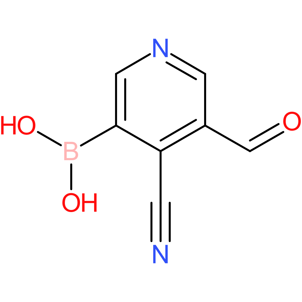 (4-cyano-5-formylpyridin-3-yl)boronic acid