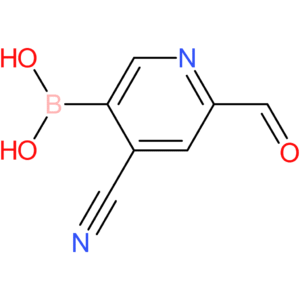 (4-cyano-6-formylpyridin-3-yl)boronic acid