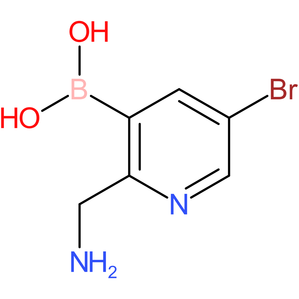 [2-(aminomethyl)-5-bromopyridin-3-yl]boronic acid