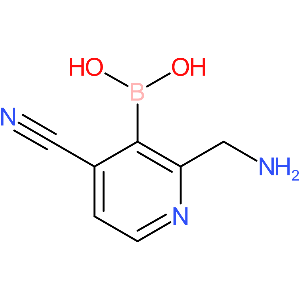 [2-(aminomethyl)-4-cyanopyridin-3-yl]boronic acid