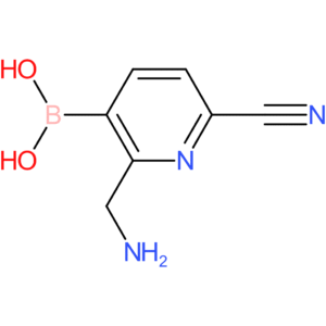 [2-(aminomethyl)-6-cyanopyridin-3-yl]boronic acid