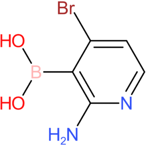 (2-amino-4-bromopyridin-3-yl)boronic acid