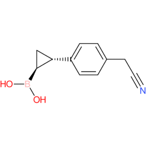 [(1s,2s)-2-[4-(cyanomethyl)phenyl]cyclopropyl]boronic acid