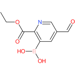 [2-(ethoxycarbonyl)-5-formylpyridin-3-yl]boronic acid