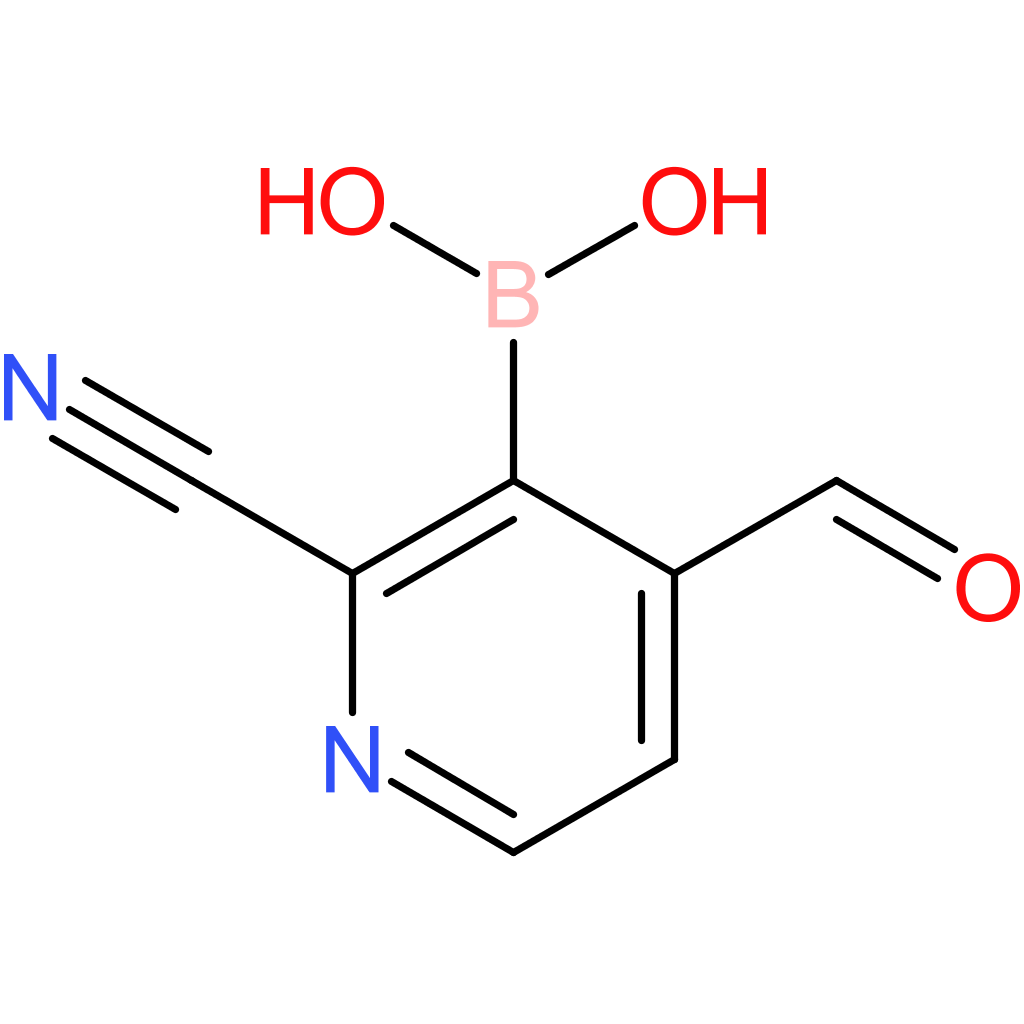 (2-cyano-4-formylpyridin-3-yl)boronic acid